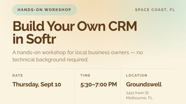 Event image for Build Your Own CRM in Softr