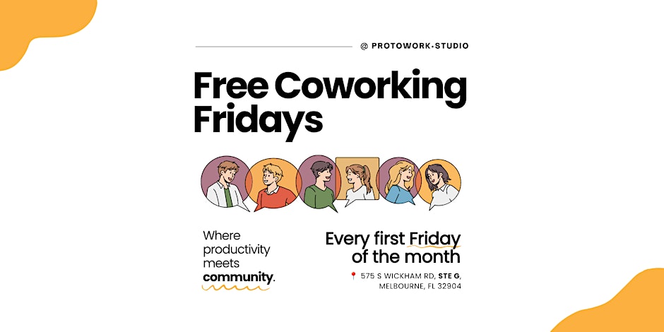Event image for September Free Coworking Friday @ Protowork•Studio!
