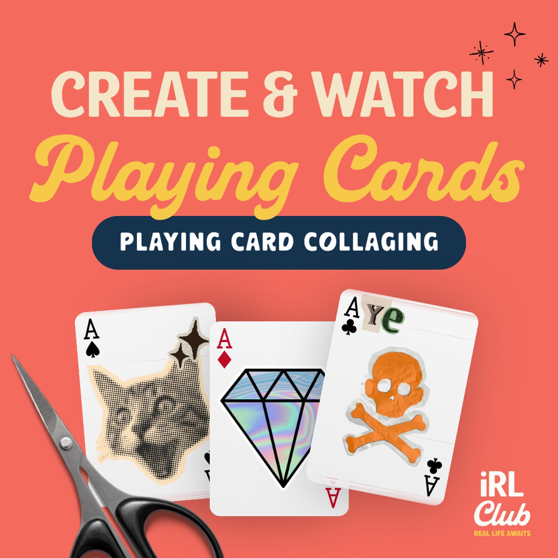 Event image for โ ๏ธ Create & Watch: Playing Card Collaging